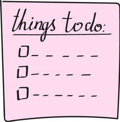 outline check to do list bullet vector image