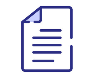 paper document file single isolated icon vector image