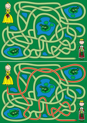 Rainforest maze Royalty Free Vector Image - VectorStock