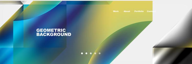 abstract geometric shapes web design page vector image