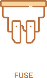 fuse concept 2 colored icon simple line element vector image