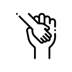 help icon thin linear style design isolated vector image