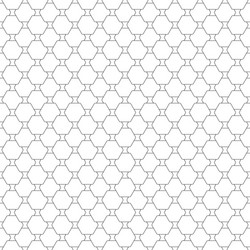 seamless pattern with hexagons repeating modern vector image