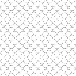 Seamless pattern with hexagons repeating modern vector