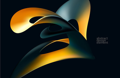 abstract background of fluid 3d iridescent shape vector image