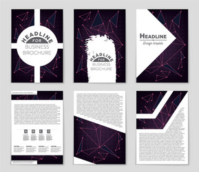abstract layout background set for art vector image