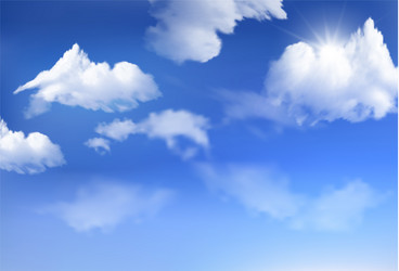 Blue sky clouds background design Royalty Free Vector Image