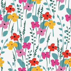 floral abstract seamless pattern design vector image