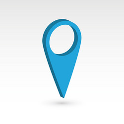 map pointer - 3d object vector image