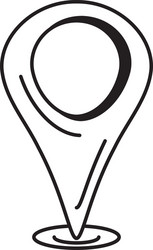 pin pointer location icon vector image