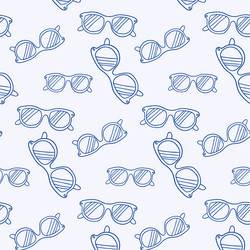 stylish sunglasses in a pattern design on light vector image