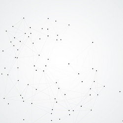 abstract icon with network dots art element vector image