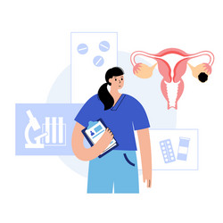 gynecology clinic concept vector