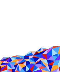 Dynamic Multicolored Polygon Background vector image