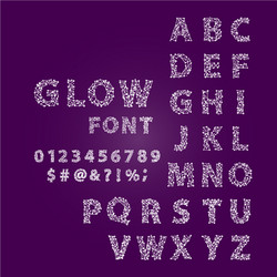 font space alphabet typeface script with minimal vector image