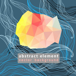 abstract background with a triangular element vector image