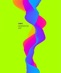 background with dynamic effect technology style vector image