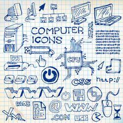 Computer Doodle Vector Images (over 27,000)