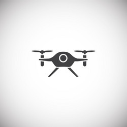 drone related icon on background for graphic vector image