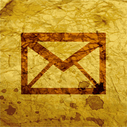 mail envelope flat modern web button and space vector image
