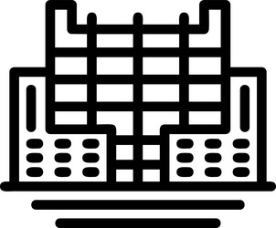 reinforcement linear style icon design vector image