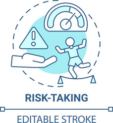 Risk taking concept icon Royalty Free Vector Image