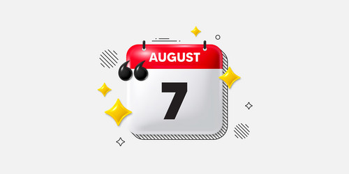 7th day of the month icon event schedule date vector image