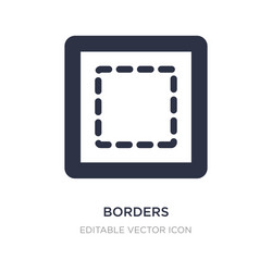 borders icon on white background simple element vector image