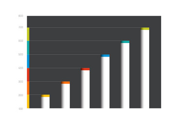 Data Chart Scheme - Editable Colors vector image