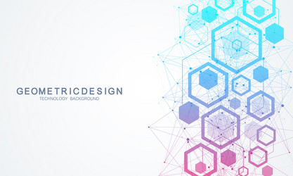Molecular Structure Science Background vector image