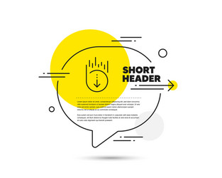 scroll down line icon scrolling screen sign vector image