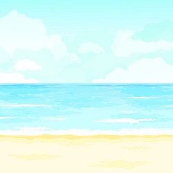 Ocean sand beach Royalty Free Vector Image - VectorStock
