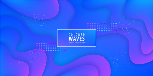 fluid gradient shapes composition liquid color vector image