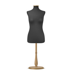 mannequins realistic composition with isolated vector image
