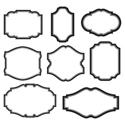 Elegant Black Ornamental Frame Royalty Free Vector Image