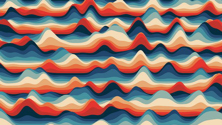 retro reddish stripes colorful distorted backdrop vector image