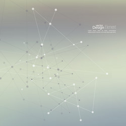 abstract background with dots array and lines vector image