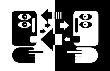 Camper - black and white Royalty Free Vector Image