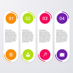 infographics four options vector