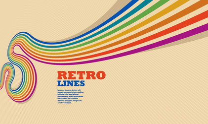 linear abstract background in all colors vector image