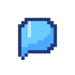 comment pixelated rgb color ui icon vector image