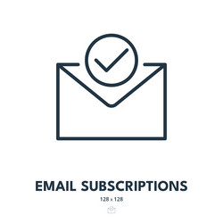 Email subscriptions icon newsletter subscribe vector