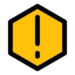 security alert indicator in cyberspace vector image