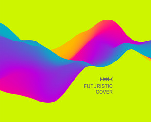 abstract background waves dynamic effect vector image