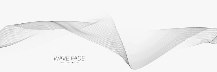 abstract background with faded line waves warped vector image