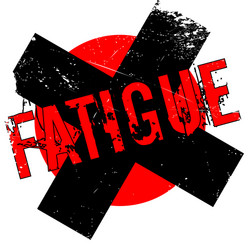 fatigue rubber stamp vector