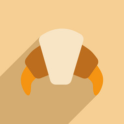 flat with shadow icon and mobile application vector image