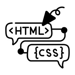 programming languages vector image