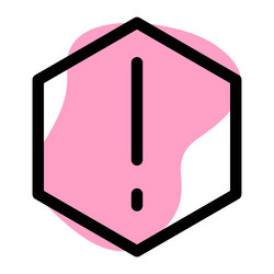 security alert indicator in cyberspace vector image
