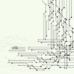 virtual abstract background with particle vector image